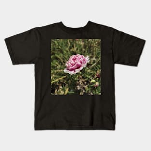 Blooming Pink Rose Kids T-Shirt